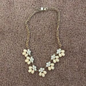 Francesca’s blush pink & gold statement necklace